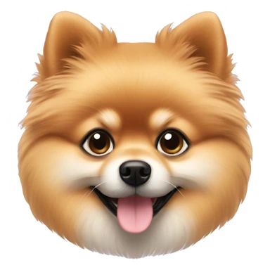 cute pomeranian named Milo sticker