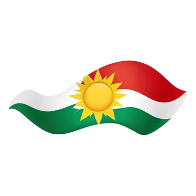 Kurdisch flagg sticker