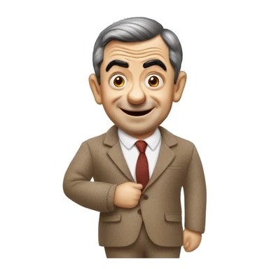 mr bean tedy sticker