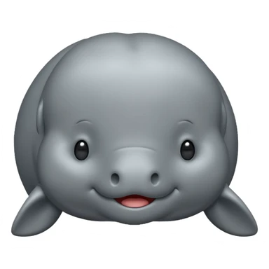 manatee emoji iphone style sticker
