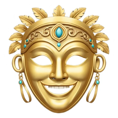 ancient Roman party mask sticker