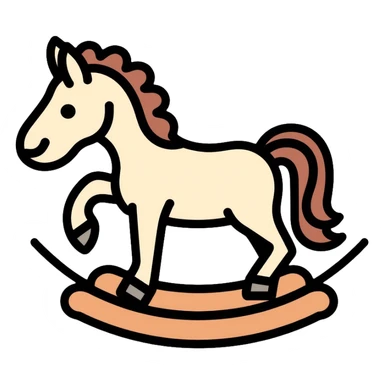 rocking horse sticker