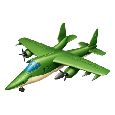 Un cocodrilo en forma de un avion de guerra sticker