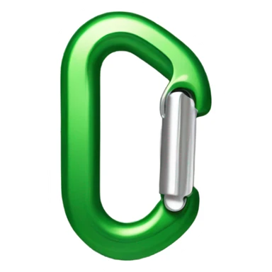 Green Carabiner sticker