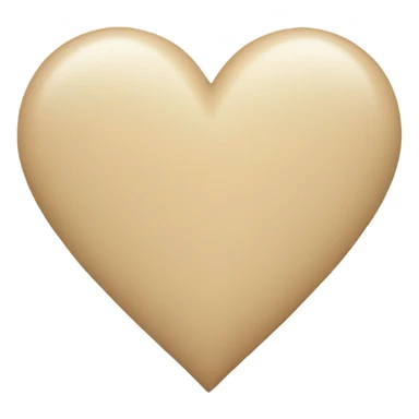 Beige heart sticker