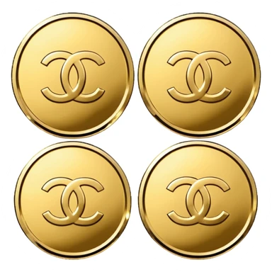 3 chanel coins sticker