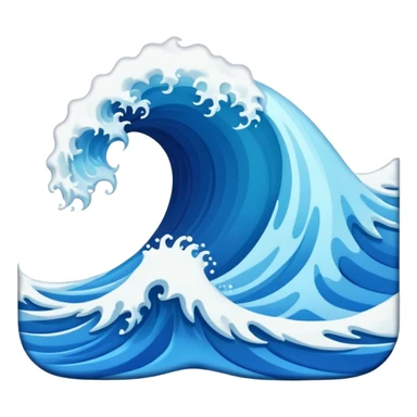 a wave  sticker
