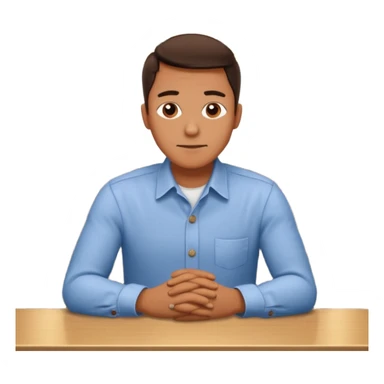 MAN SITTING ALONE IN A RESTAURANT sticker