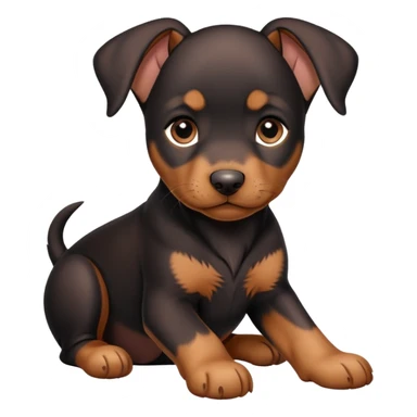 Dobermann puppy sticker