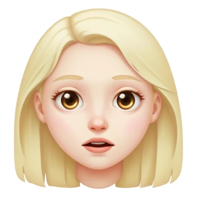 Beautiful girl sick sticker