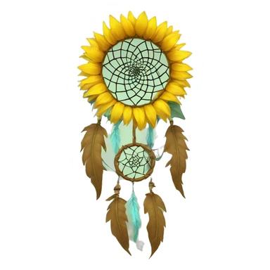 Sunflower dreamcatcher sticker