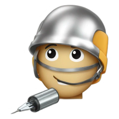 The word "solder" with soldering iron sticker