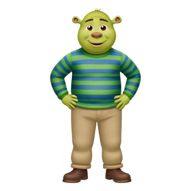 Shrek as blue's clues  sticker