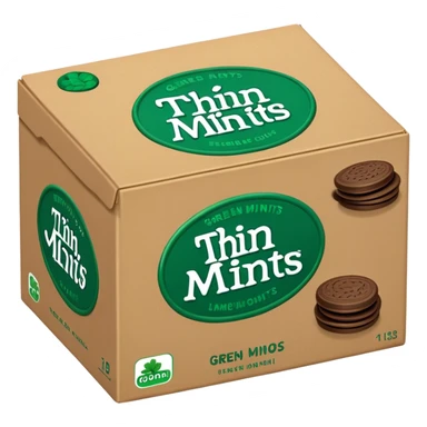Box of thin mints sticker
