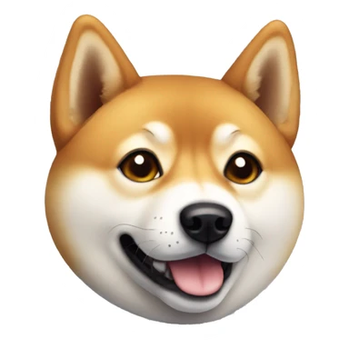 the face of a shiba inu sticker