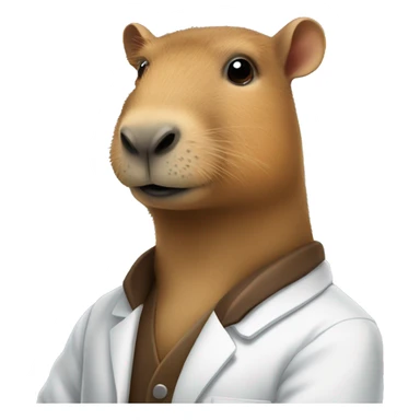Capybara chemist  sticker