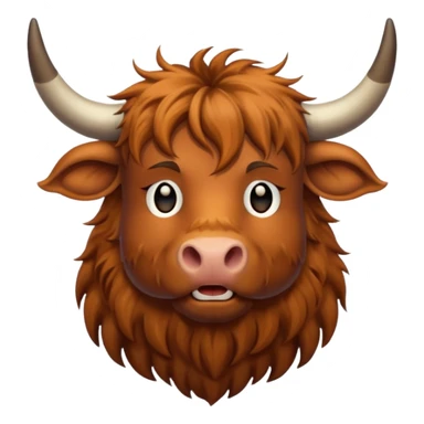 Highland cow sticker