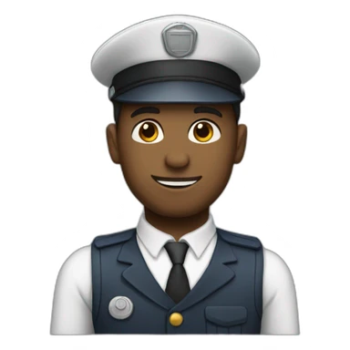 Train conductor sticker