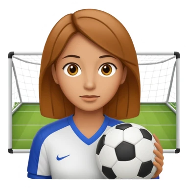 female soccer mentor watching a match sticker