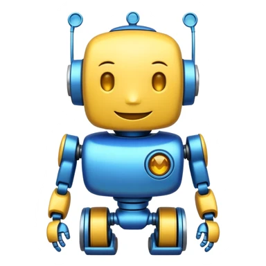 Friendly cartoonish bot. sticker