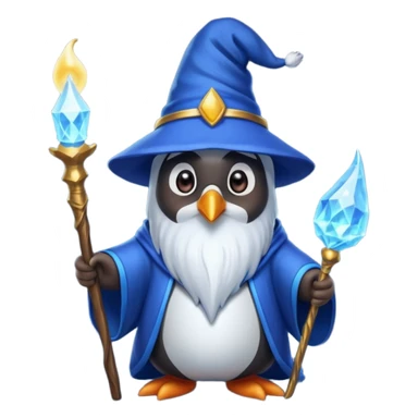 Penguin Wizard sticker