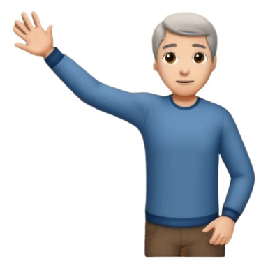 persona abriendo peurta sticker