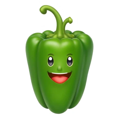 Green Bell pepper sticker