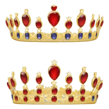 british queen tiara gold  sticker