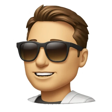 elon musk with sunglasse sticker