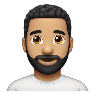 drake with heart on hair sticker