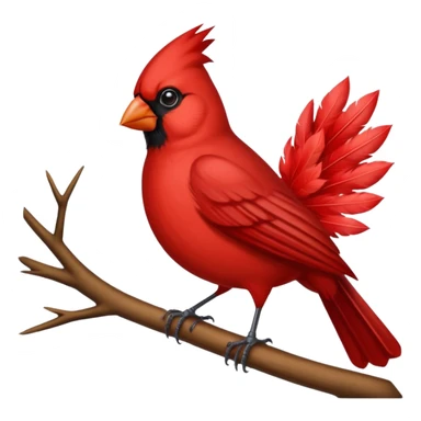 Cardinal bird with pink background  sticker