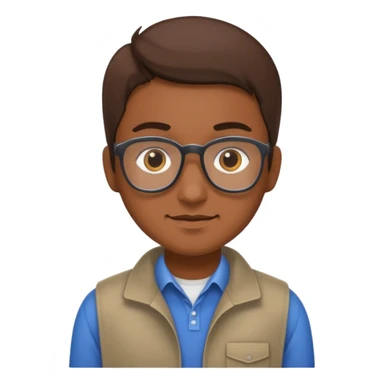 software engineer, casual wear, very slightly brown skinned sticker