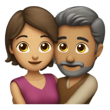 Abrazo hombre y mujer sticker