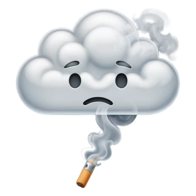 smoke coming out of a blunt sticker