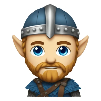 Blue eye Viking sticker