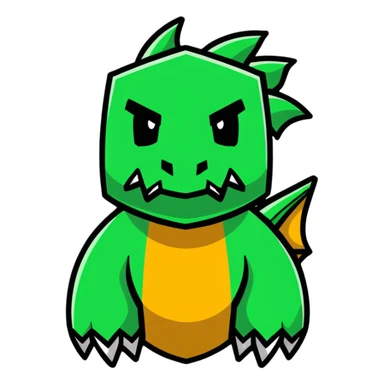 Minecraft dragon head sticker