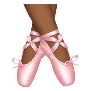 Pink ballet shoes aesthetic  sticker