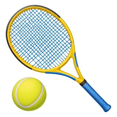 padel a racket with a yellow tennis ball sticker