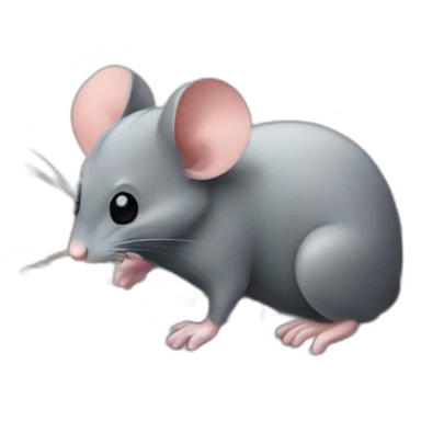 Mouse and keyboard playing on a computer sticker