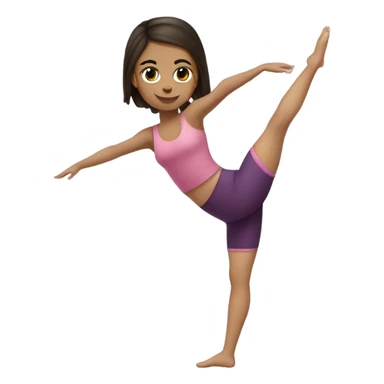Cute Pilates girl brunette  sticker
