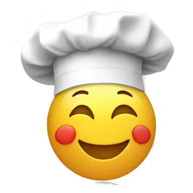 happy globe with a chef hat on top sticker