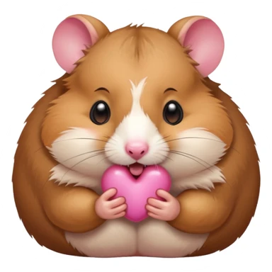 Hamster biting another sticker