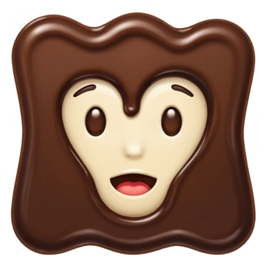  melted chocolate sticker