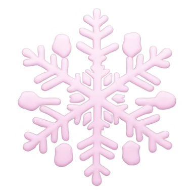 pastel pink snowflake  sticker