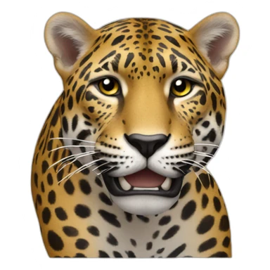 Batista sur un jaguar sticker