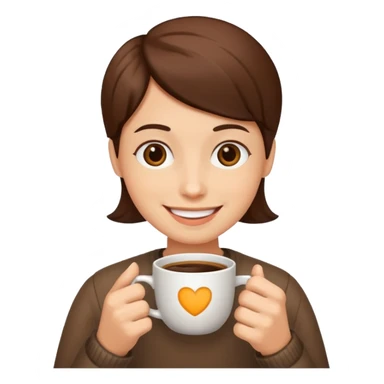 Saya sedang bahagia karena baru saja mendapatkan hadiah kopi sticker