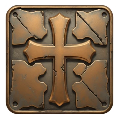 Battlefield cross sticker