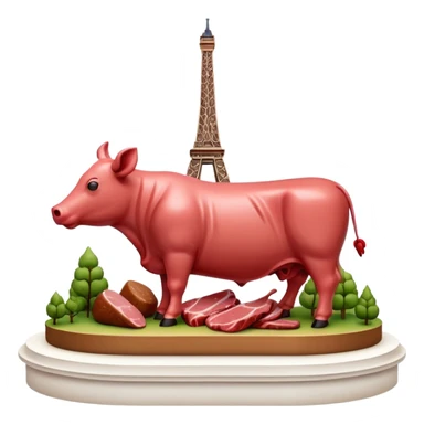  paris art city SPAM meat sculpture arty landscape  sticker