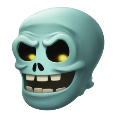 the lich adventure time emoji, crying face sticker