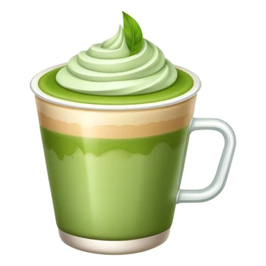 matcha latte cup sticker